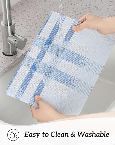 Geometric Print Blue Placemats Set of 12 (2.5 Count)