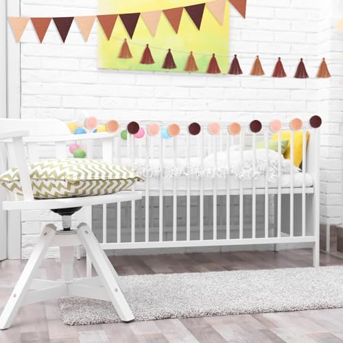 4 Pcs 9.8 ft Pom Pom Garland for Classroom Bulletin Board (4 Count)