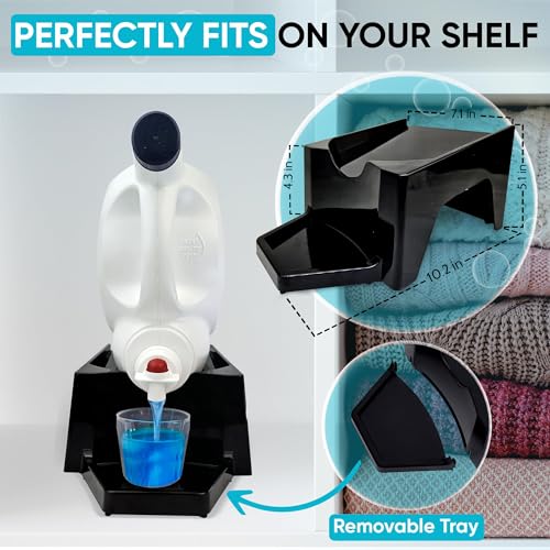 Liquid Laundry Detergent Holder Stand with Drip Tray