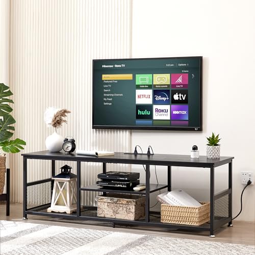 TV Stand with Power Outlets for Televisions up to 65Inch