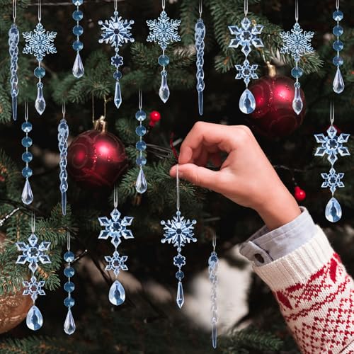Crystal Christmas Tree Ornaments (32 Count)