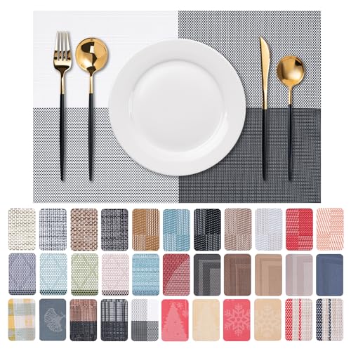 Placemats Set of 6 Washable Indoor (6 Count)
