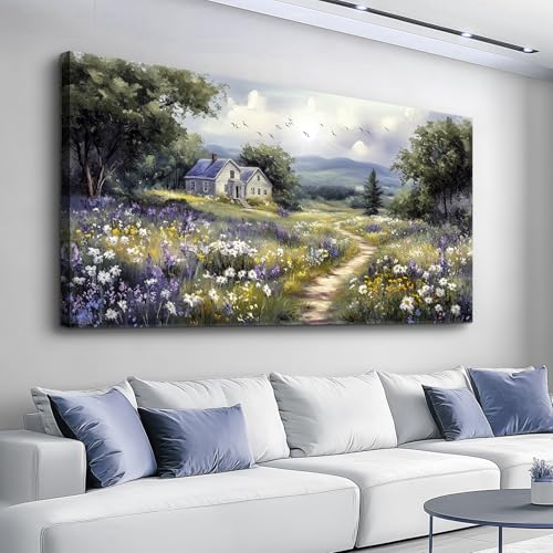 Large Wall Decor For Living Room Canvas Wall Art For Office Wall Decorations For Bedroom Garden Painting Artwork Room Home Decor 24x48 In