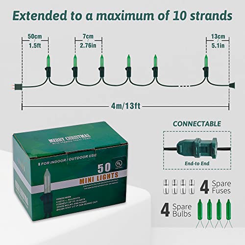 Green st Patrick's Day Mini Lights (13 Foot)