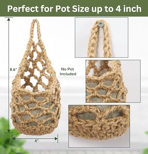 3 Packs Macrame Wall Plant Hanger for 4 in (3 Count)