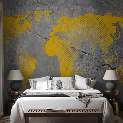 Wall Mural World Map 135x101 in (7 Count)