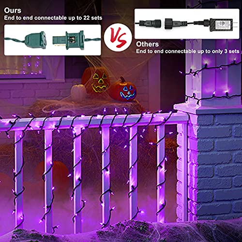 Purple Halloween Lights Connectable (33 Foot)
