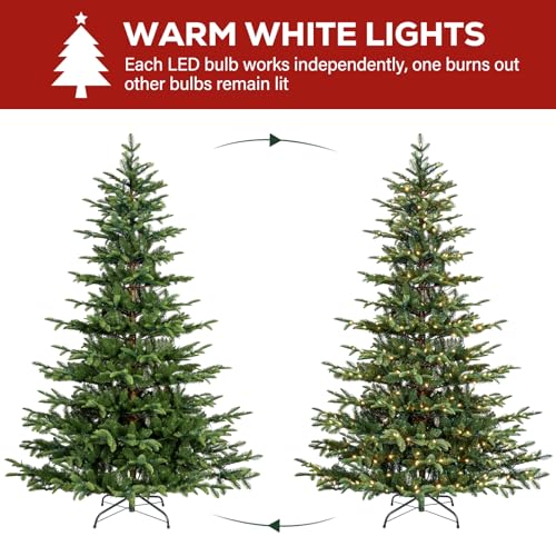 6 ft Prelit Sparse Christmas Tree with 330 Warm White LEDs