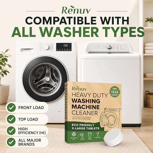Heavy Duty Washing Machine Cleaner & Descaler (12 Count)