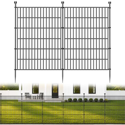 No Dig Garden Fence Outdoor for Yard (20 Sq Ft)