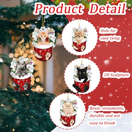 8 Pcs Christmas Ornaments Set