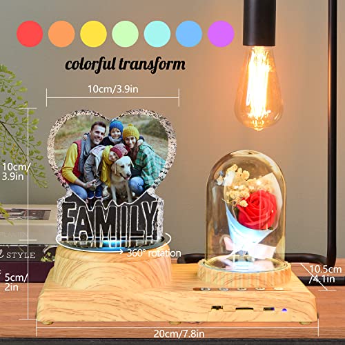 Personalized 3D Crystal Photo Gift with Family Photo