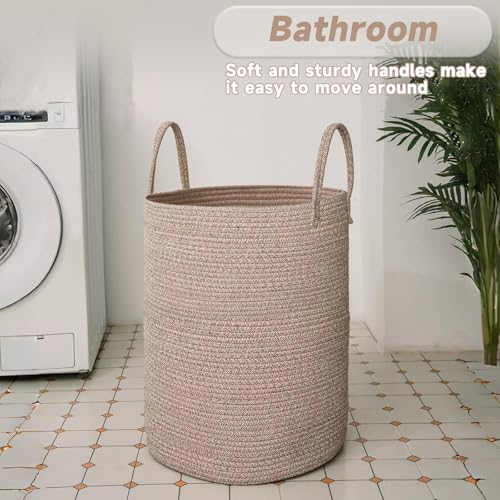 80L Cotton Rope Laundry Basket Hamper