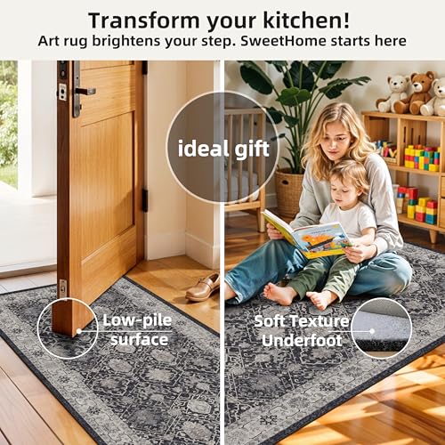 Washable 4 Piece Kitchen Floor Mats (36 Sq Ft)