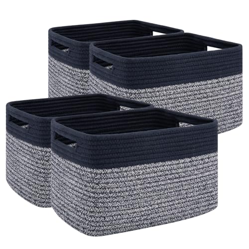 4 Pack Storage Baskets for Organizing (4 Count)