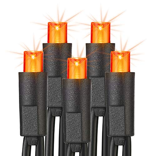 5MM Wide Angle Halloween String Lights Orange