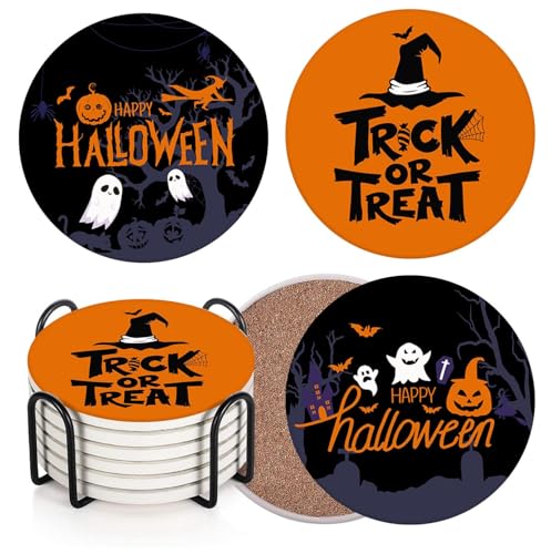 Halloween Coasters for Drinks (6 Count)