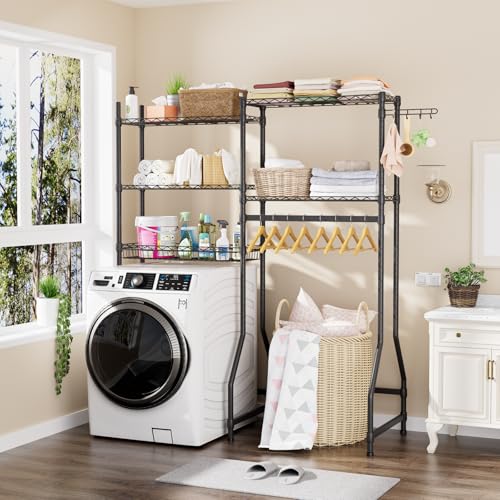 Laundry Organizer Shelves Over the Washer and Dryer Storage Shelf