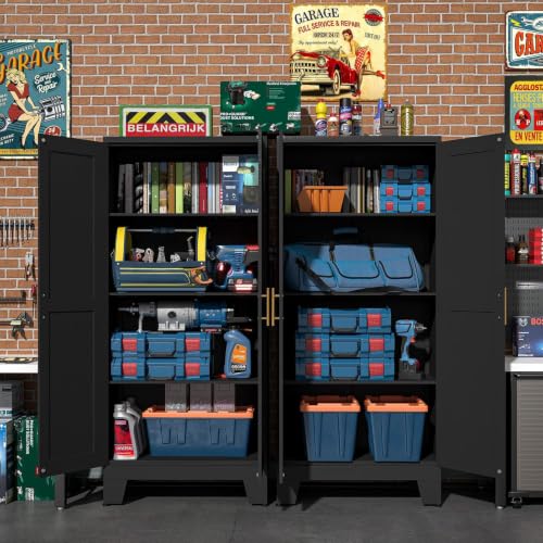 Black Metal Storage Cabinet