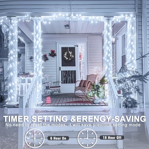 131FT 400 LED Christmas Lights Outdoor