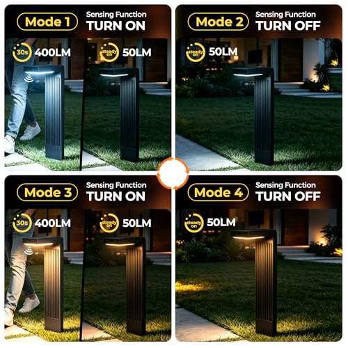Motion Sensor Solar Pathway Lights Outdoor (6 Count)
