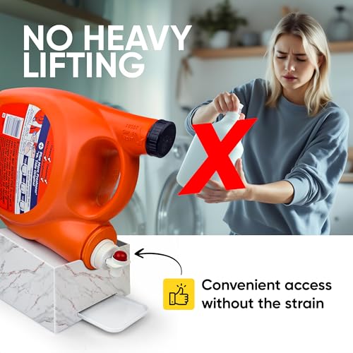 Liquid Laundry Detergent Dispenser Holder with Drip Tray