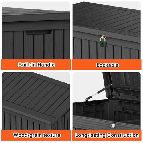Outdoor Storage Box Waterproof Large (180 Count)