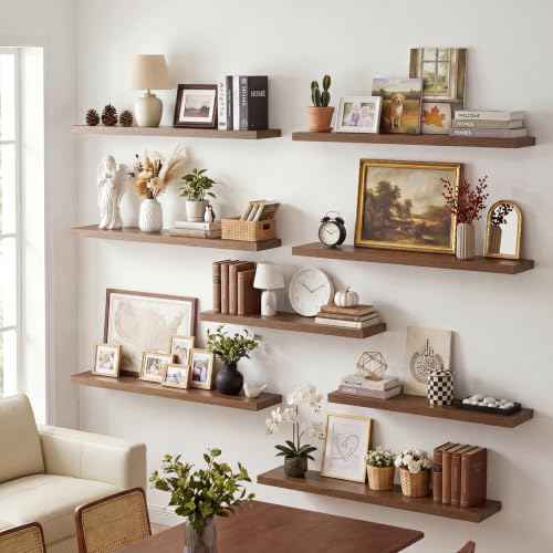 10 Inch Deep Floating Shelves 40” Set of 2 (2 Count)