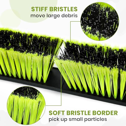 24 Inch Push Broom Outdoor with Stiff Bristle