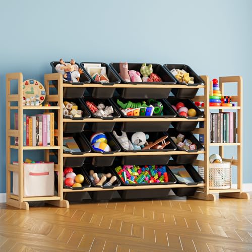 Toy Storage Organizer with 6 Shelves and 16 Bins