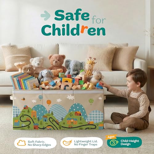 Extra Large Toy Storage Organizer with Lid