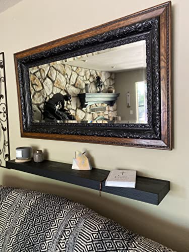 Joel’s Antiques 54 Inch Wooden Floating Shelves for Wall