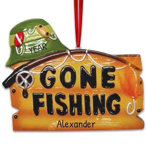Personalized Fishing Ornament