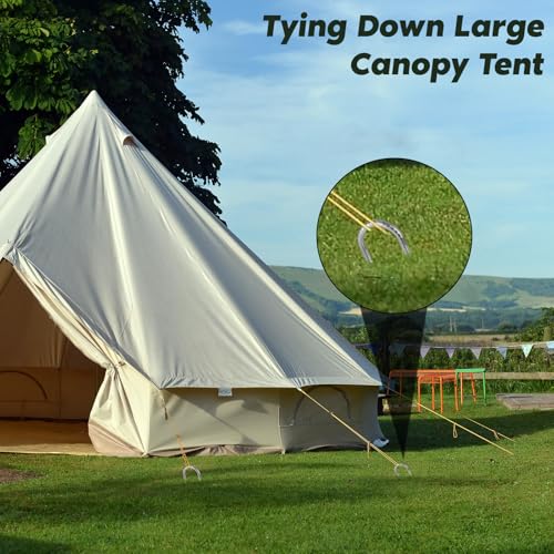 12 inches Tent Stakes Heavy Duty 34 (34 Count)