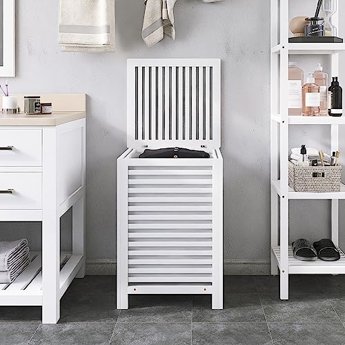 Double Laundry Hamper with Lid