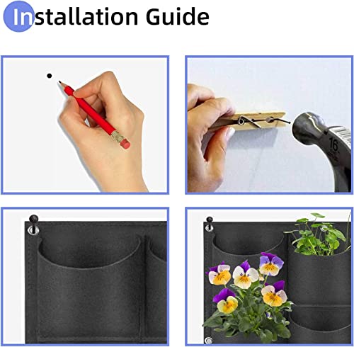 90 Pockets Hanging Planter Bags (90 Count)
