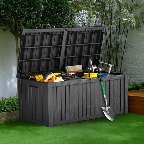 180 Gallon Outdoor Storage Box Waterproof Lockable