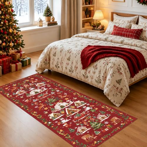 Red 2x6 Kitchen Runner Rug