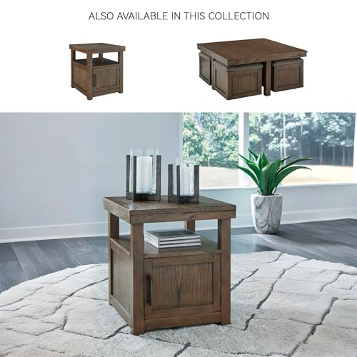 1 Piece Rustic End Table Living Room