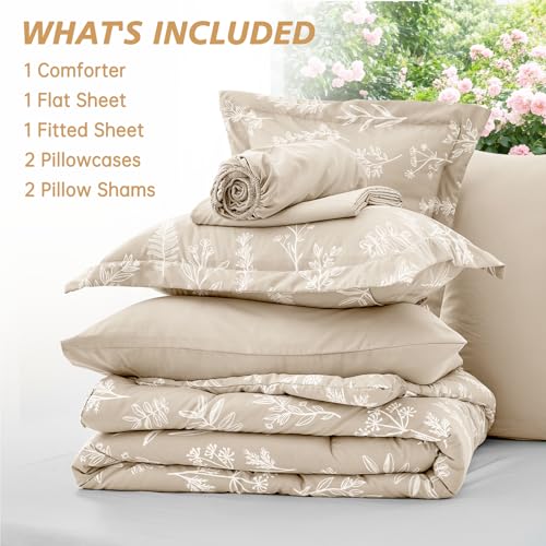 Beige Full Comforter Set