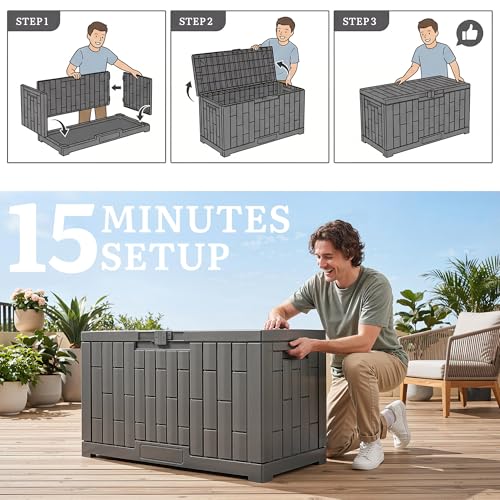 60 Gallon Outdoor Storage Box w