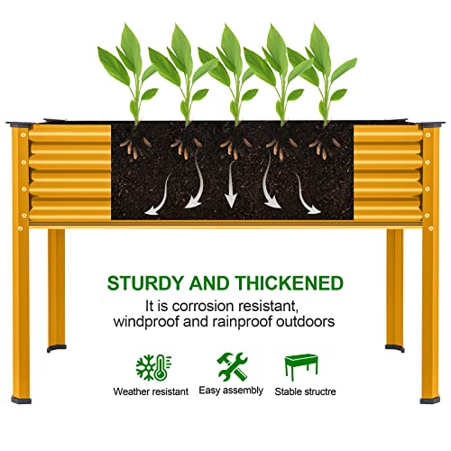 Galvanized Raised Garden Bed with Legs