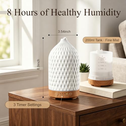 200ML Ceramic Essential Oil Diffuser for Home