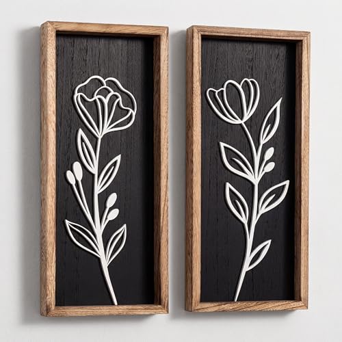 3D Vintage Black Living Room Decor (2 Count)