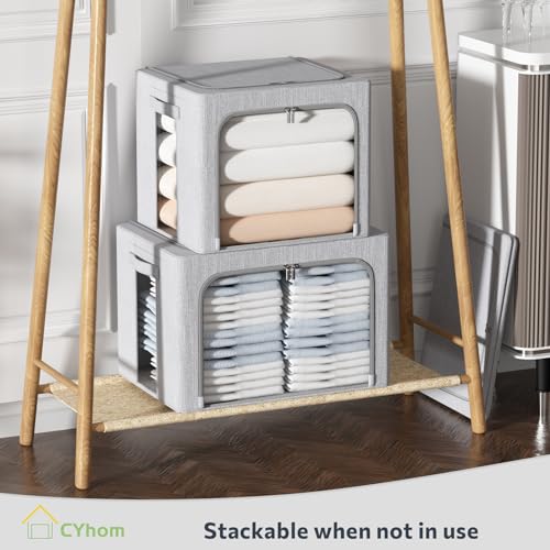 Clothes Storage Bins Box (2 Count)
