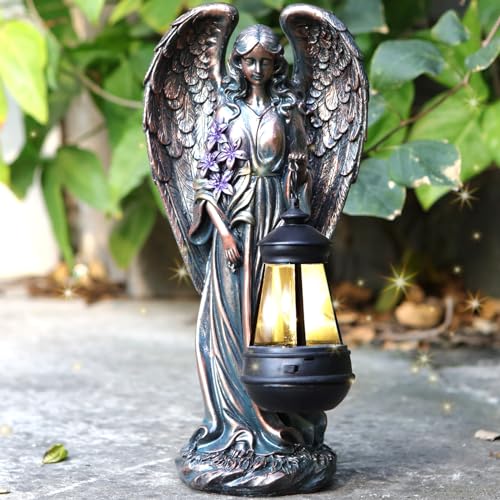 Solar Angel Outdoor Garden Decor Statues