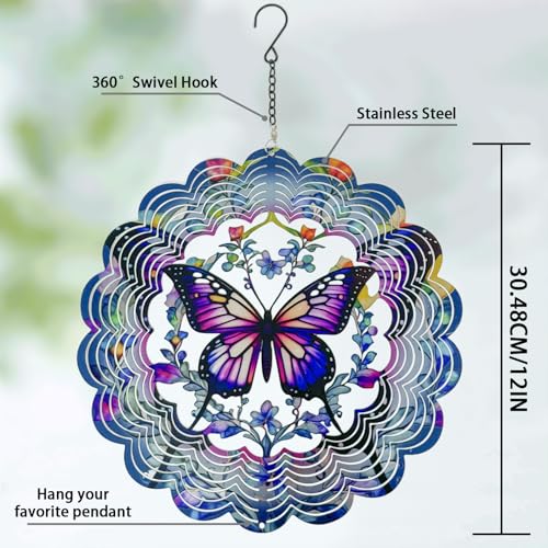Wind Spinners Outdoor Butterfly
