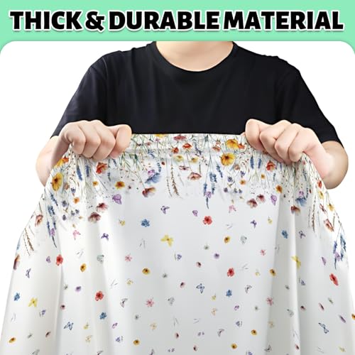 Floral Tablecloth 4 Packs 54x108 Inch (4 Count)