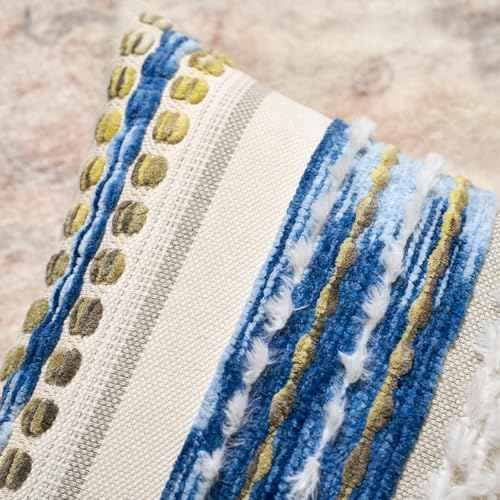 Boho Chenille Tufted Throw Pillow Covers 18x18 Inch Set of 2 (2 Count)