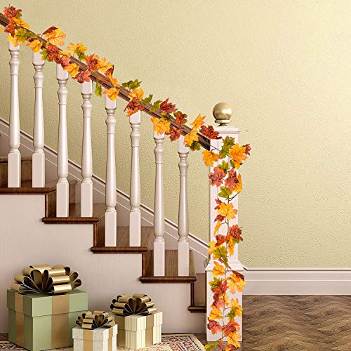 2 Pack Fall Garland Maple Leaf (11.8 Foot)